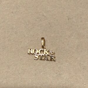Gold 'Rock Star' Pendant